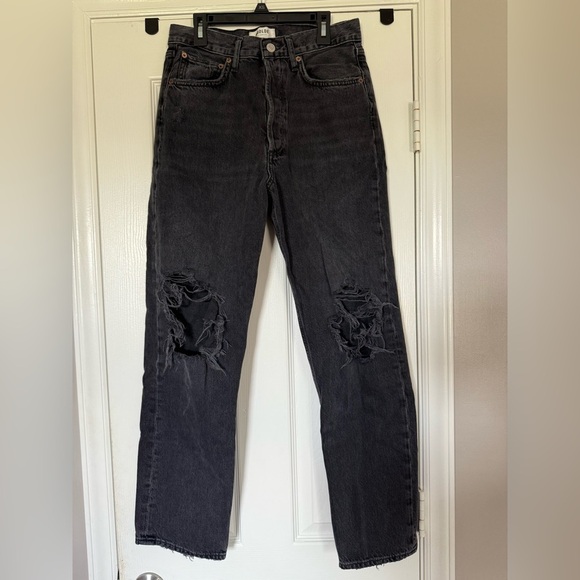 Denim - Agolde Women’s Jeans 90s boyfriend style black color size 25